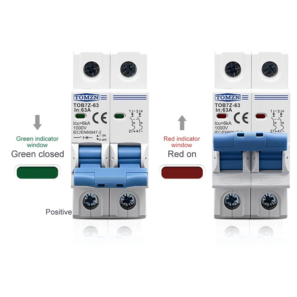 DC Miniature Circuit Breaker | 1000V Solar MCB | PV System Protection - Thumbnail 5