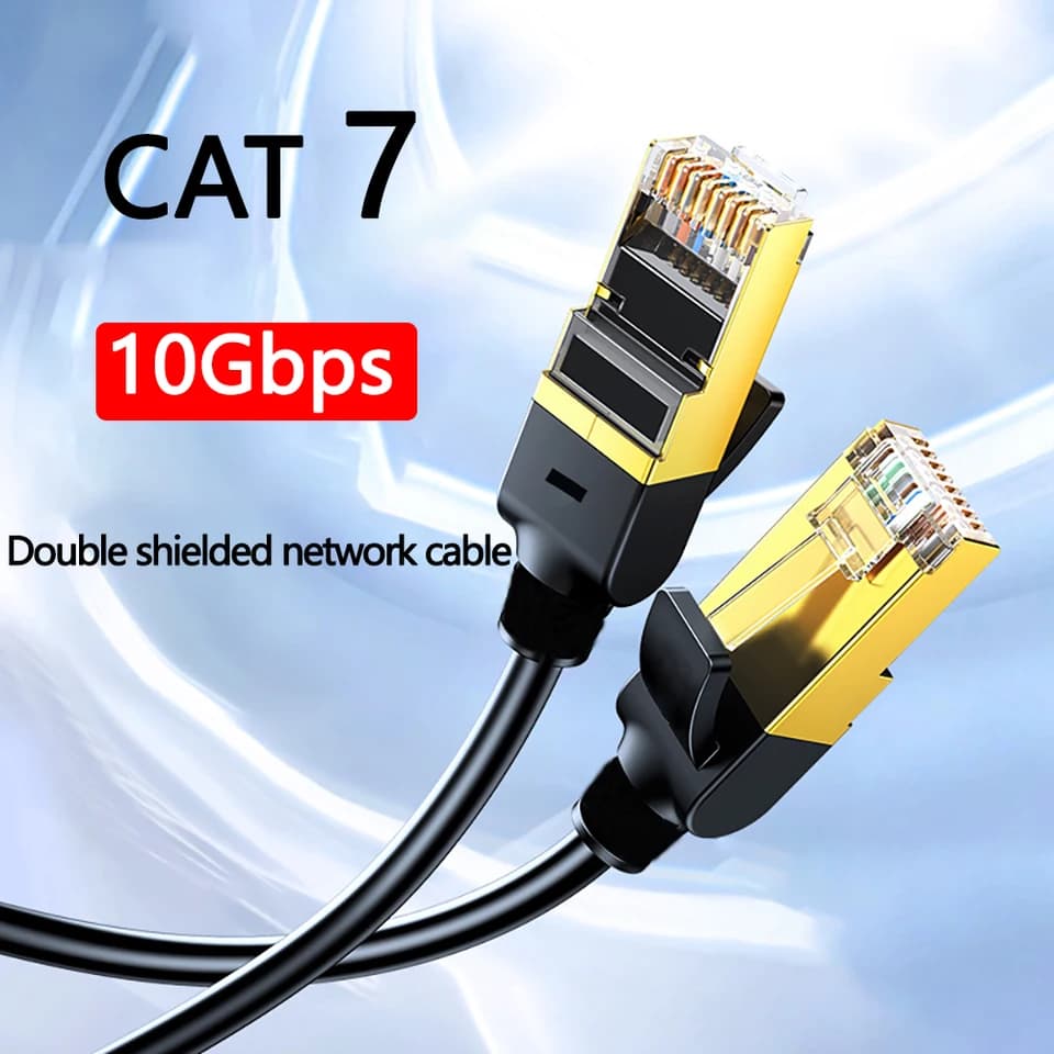 CAT7 Ethernet Cable | 10Gb RJ45 Network Patch Lead | For Router & Laptop - Thumbnail 3
