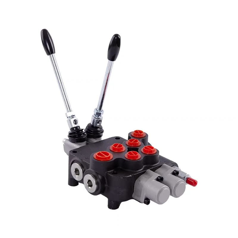 P40 series two or three spool hydraulic directional control valve for double acting pump, cylinder, or motor applications.