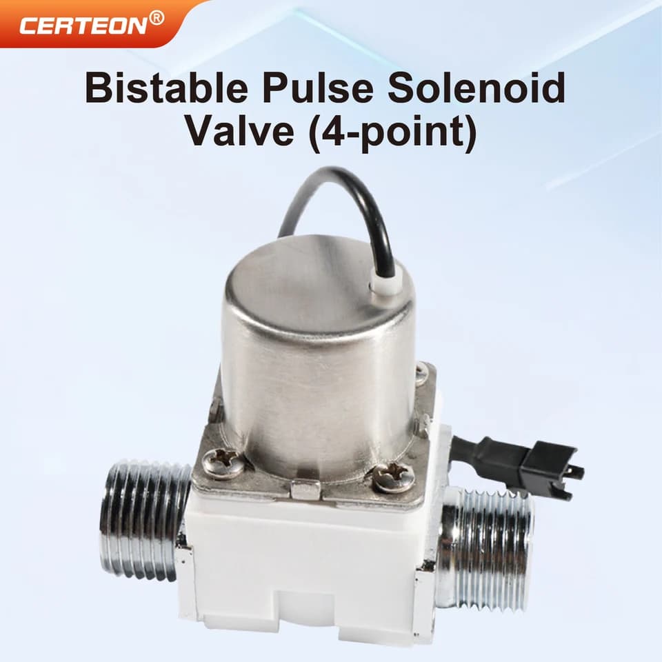 4.5V DC Latching Solenoid Float Valve | 1/2" BSP for Automatic Water Control - Thumbnail 4