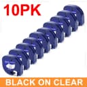 10PK Black on Clear