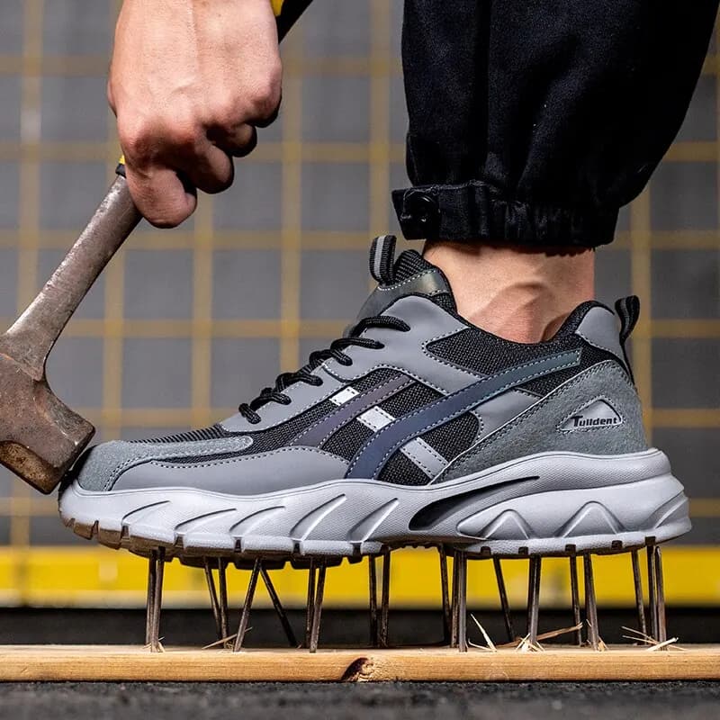 Safety Shoes Man | Puncture-Proof Steel Toe | Lightweight Work Trainers - Thumbnail 4
