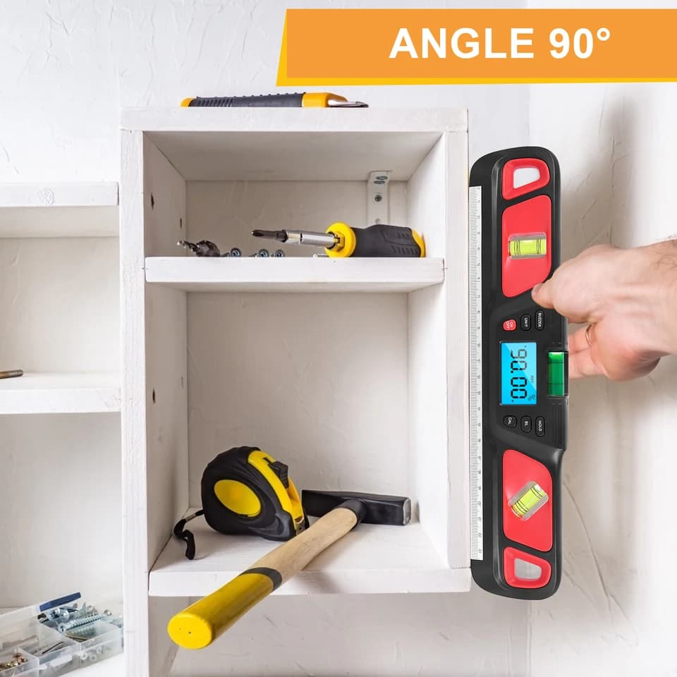 Digital Spirit Level Inclinometer | Magnetic Base & LED Display | Horizontal Ruler - Thumbnail 6