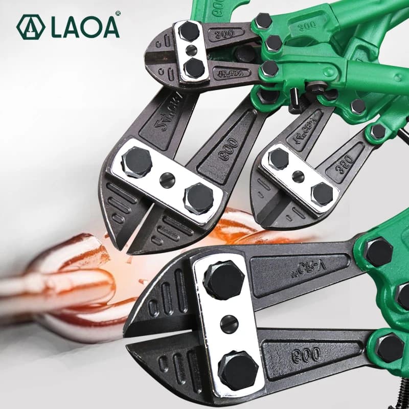 Heavy Duty Bolt Cutter | 12-14 Inch Cr-V Steel | Rebar & Chain Cutting - Thumbnail 4