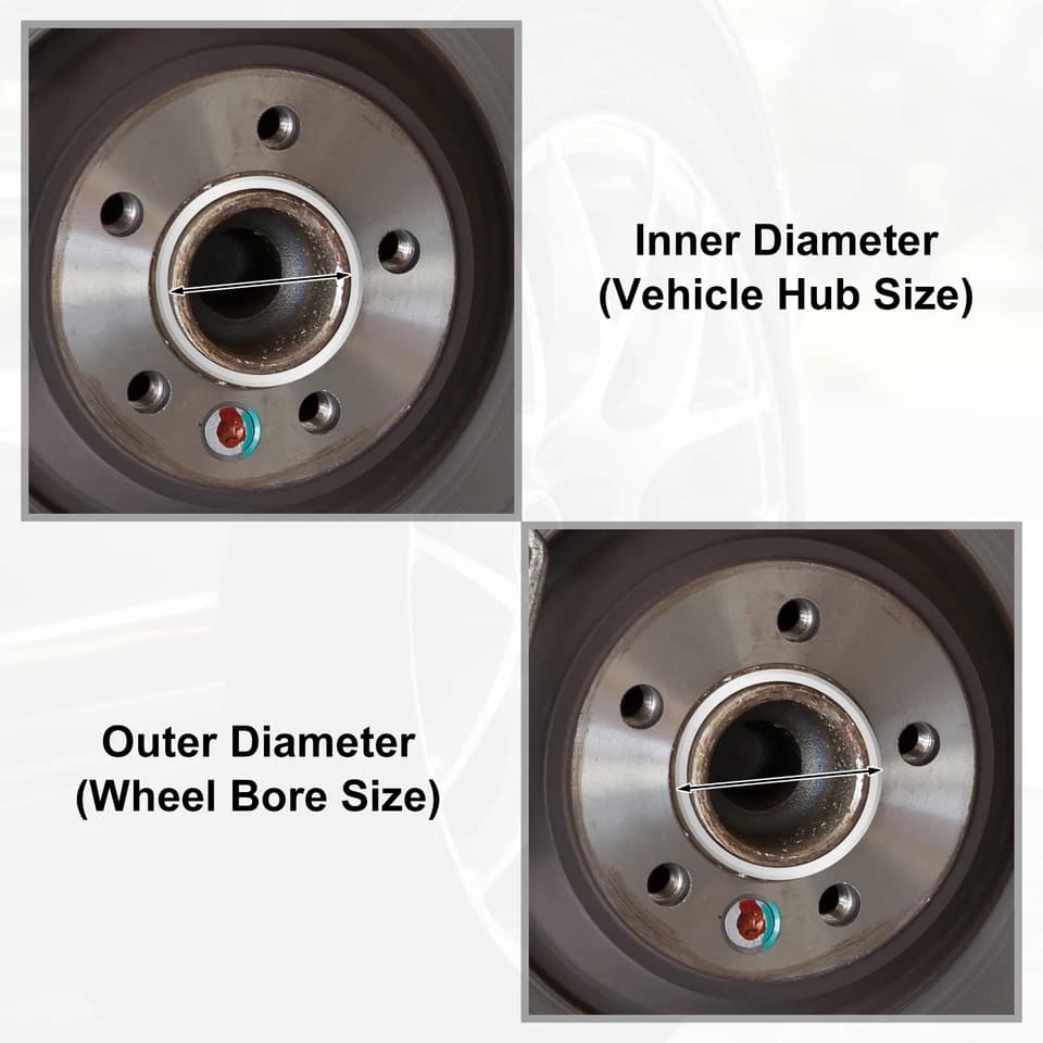 Car Wheel Hub Centric Rings | Aluminium Alloy Spacers | 83.1mm to 66.9mm - Thumbnail 4