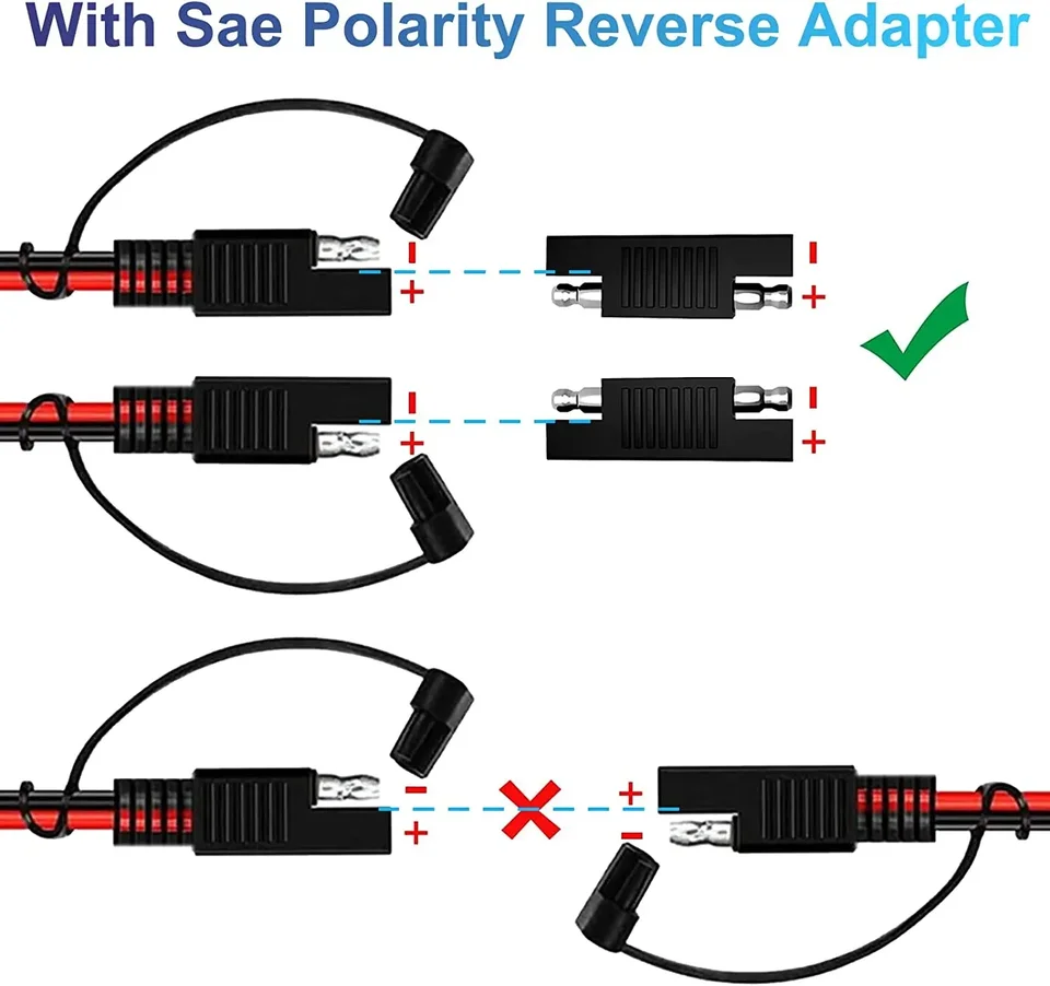 Extension Jumper Cables for Car | 12/24V Quick Disconnect | 15A Fuse - Thumbnail 3