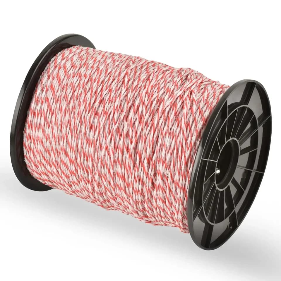 for Electric Fence Energiser | 500m Steel Conductor Rope | For Livestock - Thumbnail 3