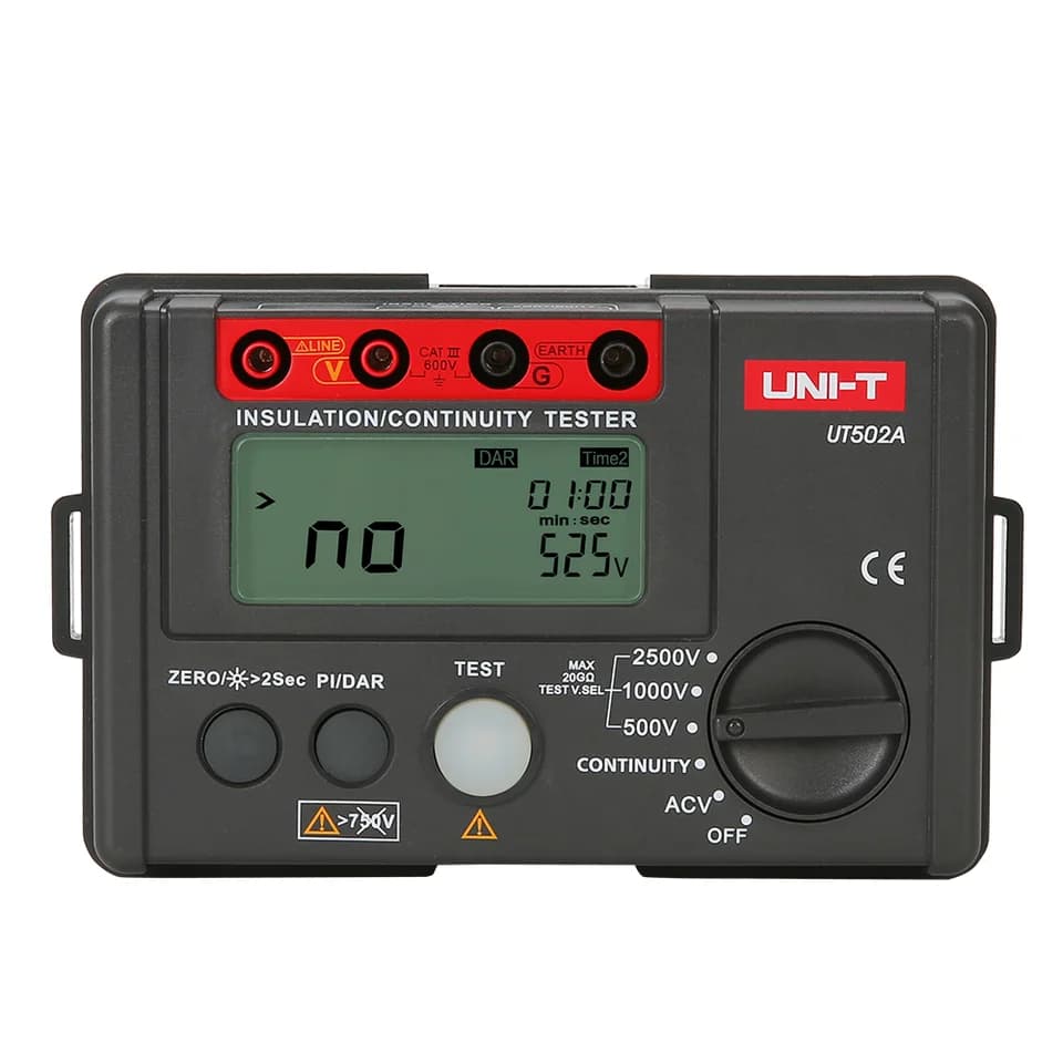 UNI-T UT501 UT502 Insulation Tester proving unit | Digital Ohmmeter | Megohmmeter Voltmeter - Thumbnail 2