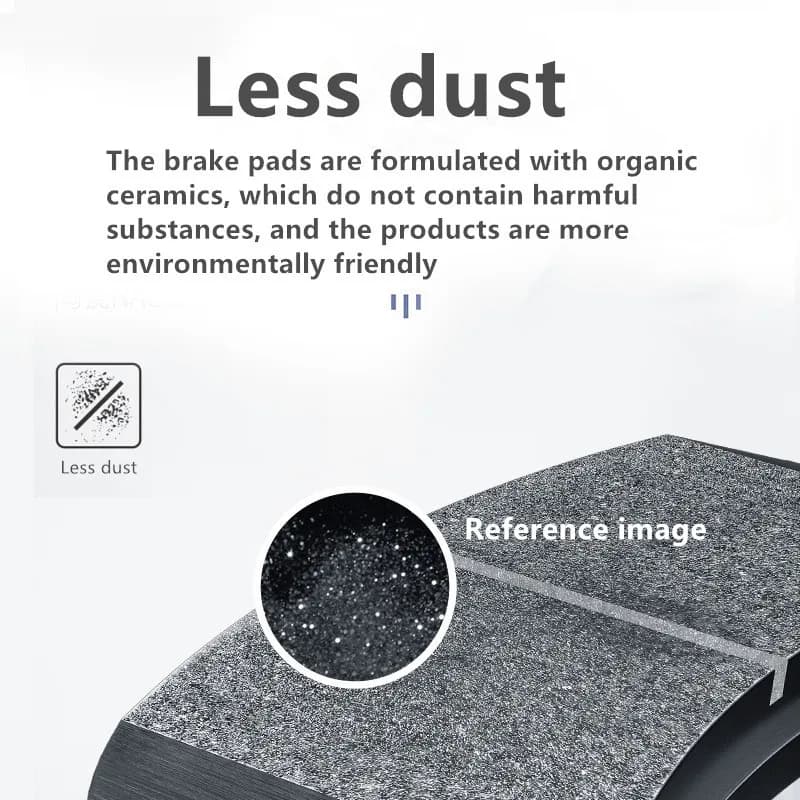 Ceramic Brake Pads | Low-Dust Formula | Front & Rear Replacement Set - Thumbnail 4