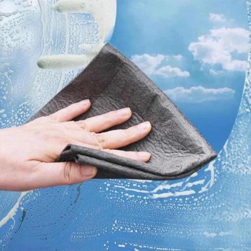 Reusable Microfibre Glass Cloths | Streak-Free Shine | Car & Window Cleaning - Thumbnail 4