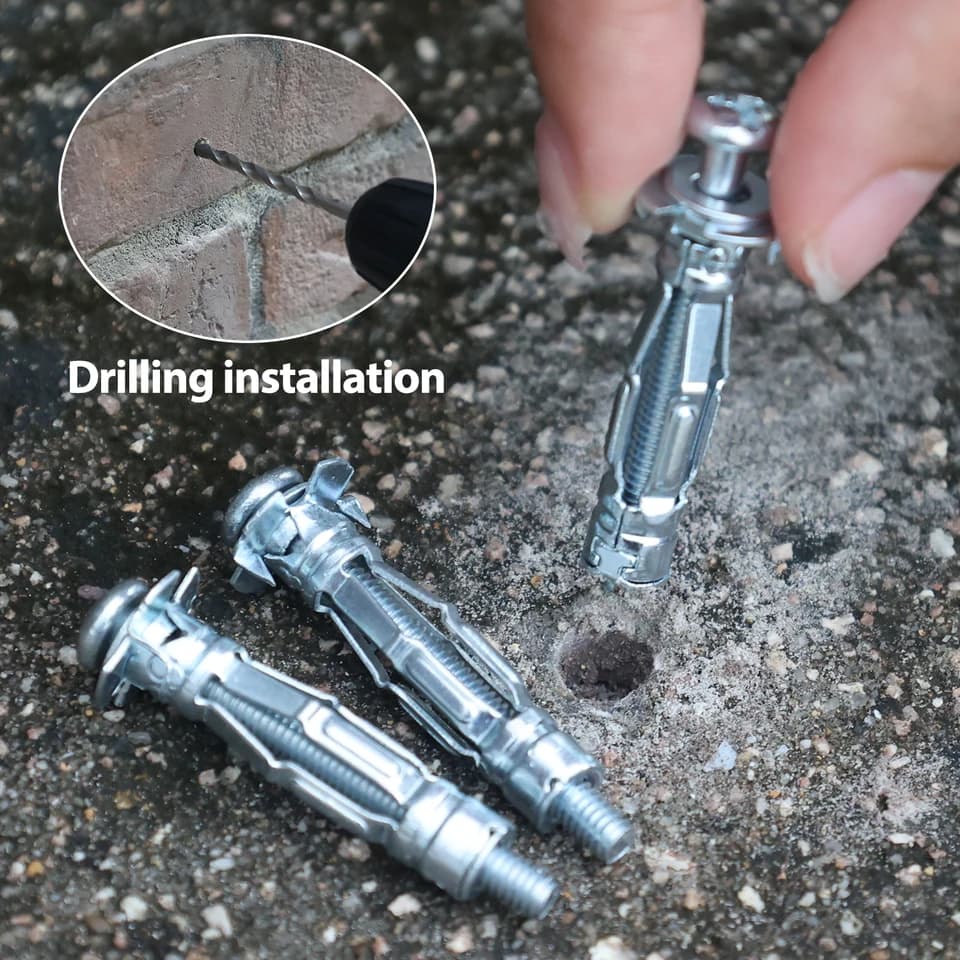 Plasterboard Fixings | Hollow Wall Anchors | Self-Drilling Gypsum Board Fasteners - Thumbnail 4