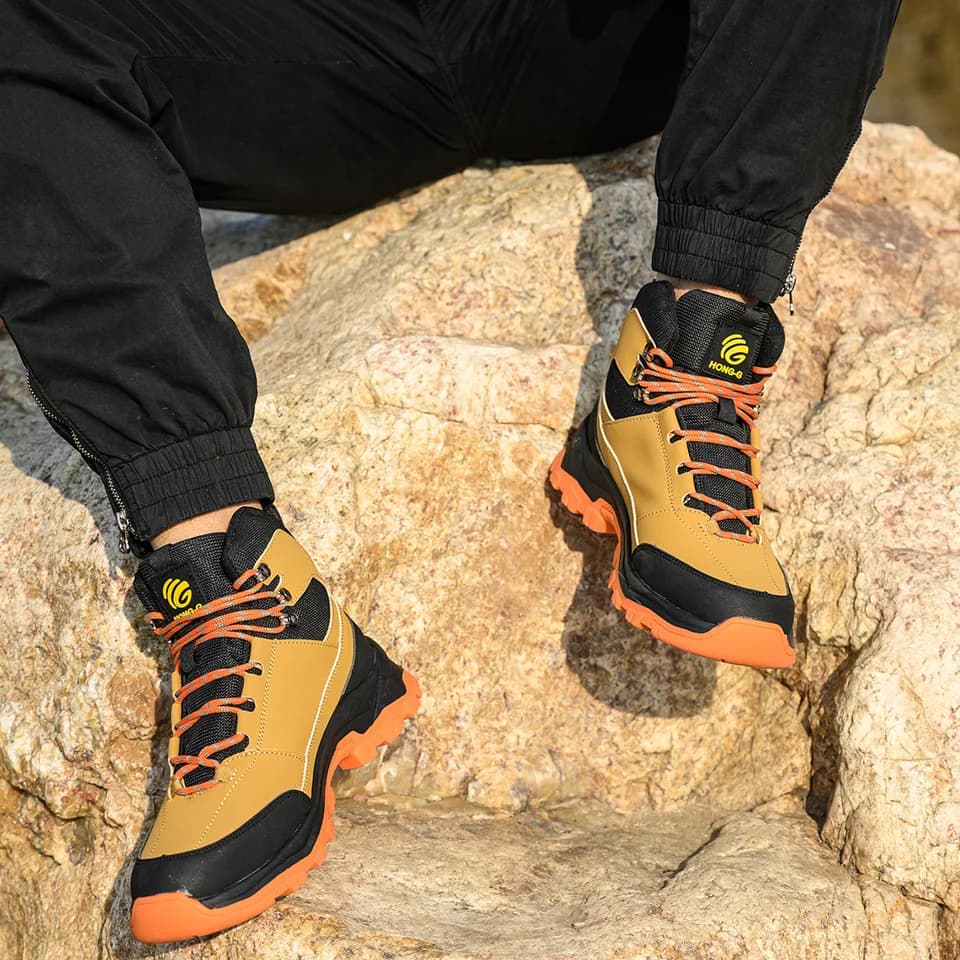 Steel Toe Cap Work Boots | Breathable & Anti-Puncture | Men's Safety Footwear - Thumbnail 4