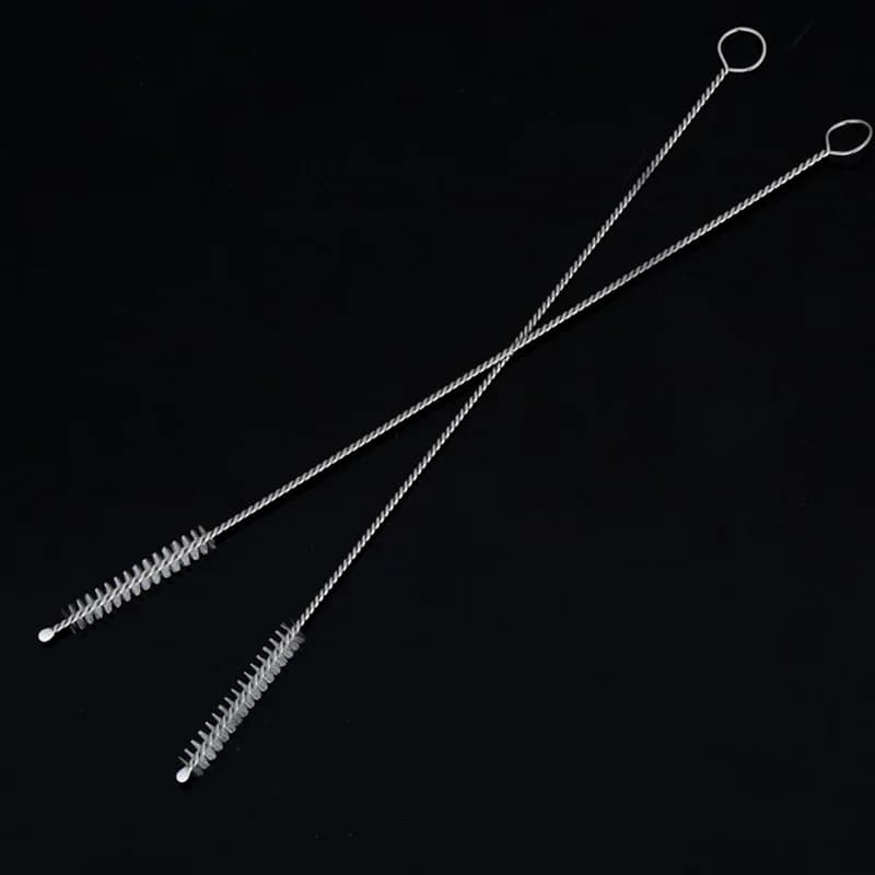 Brush for Cleaning Tight Spaces | Long Nylon & Steel Straw Cleaner - Thumbnail 4