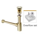 Brushed gold oveflow