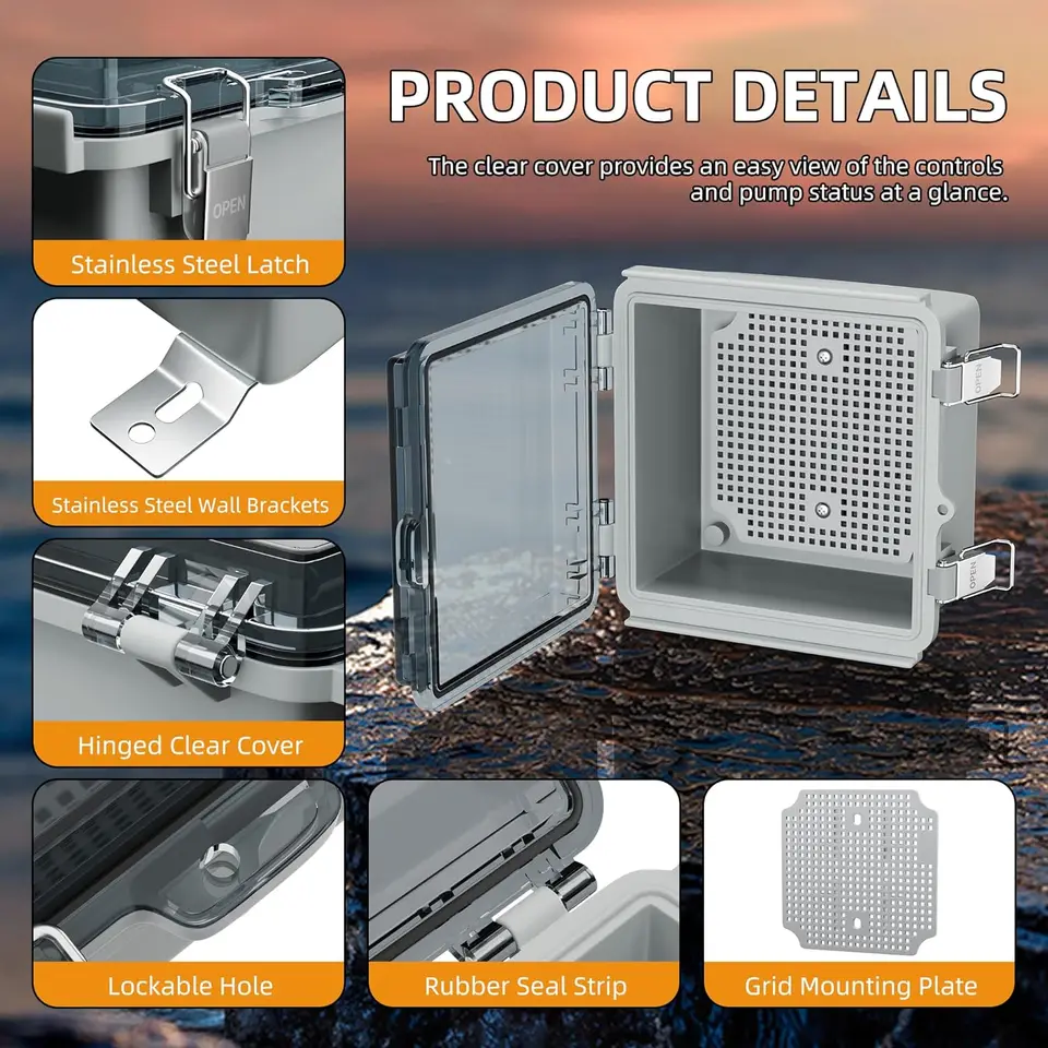 Weatherproof Junction Box | IP67 Outdoor Enclosure | Electrical Network Box - Thumbnail 5