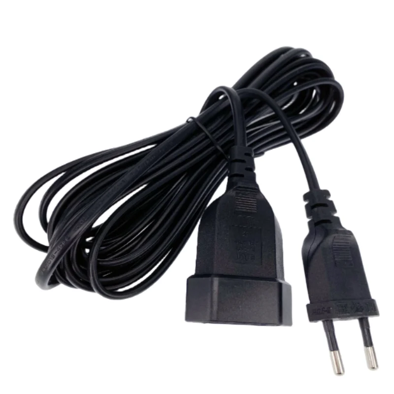 Euro 2-Pin Extension Lead | VDE Certified Copper Cable | 0.5m to 5m Lengths - Thumbnail 5