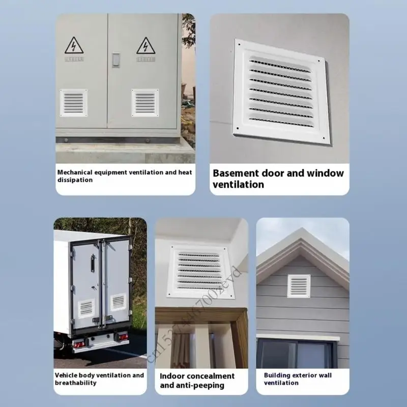 Soffit Vent Mesh | Stainless Steel Square Air Grille | Built-in Insect Screen - Thumbnail 6