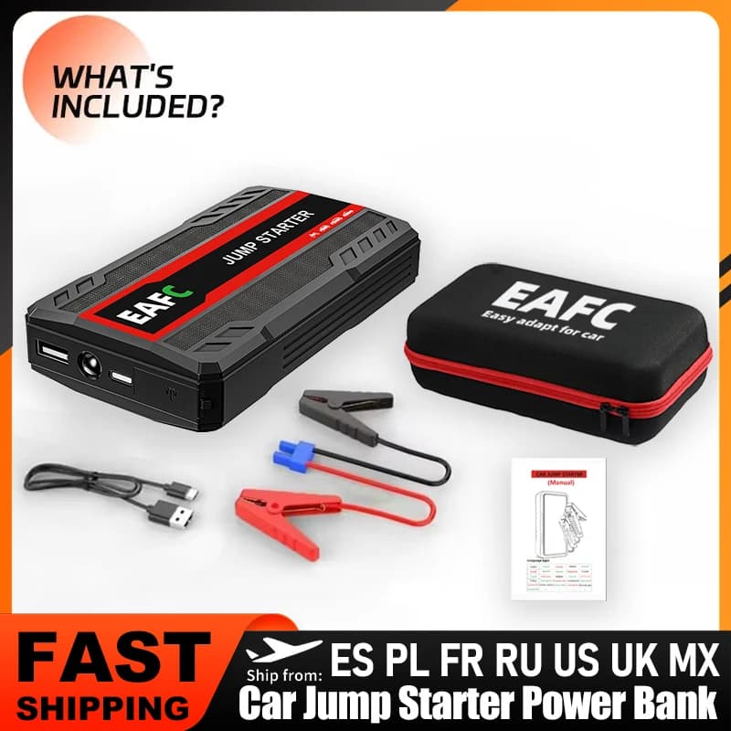 Jump Starter Power Bank 600A | Portable 12V Auto Starting Device | For Petrol Vehicles - Thumbnail 2