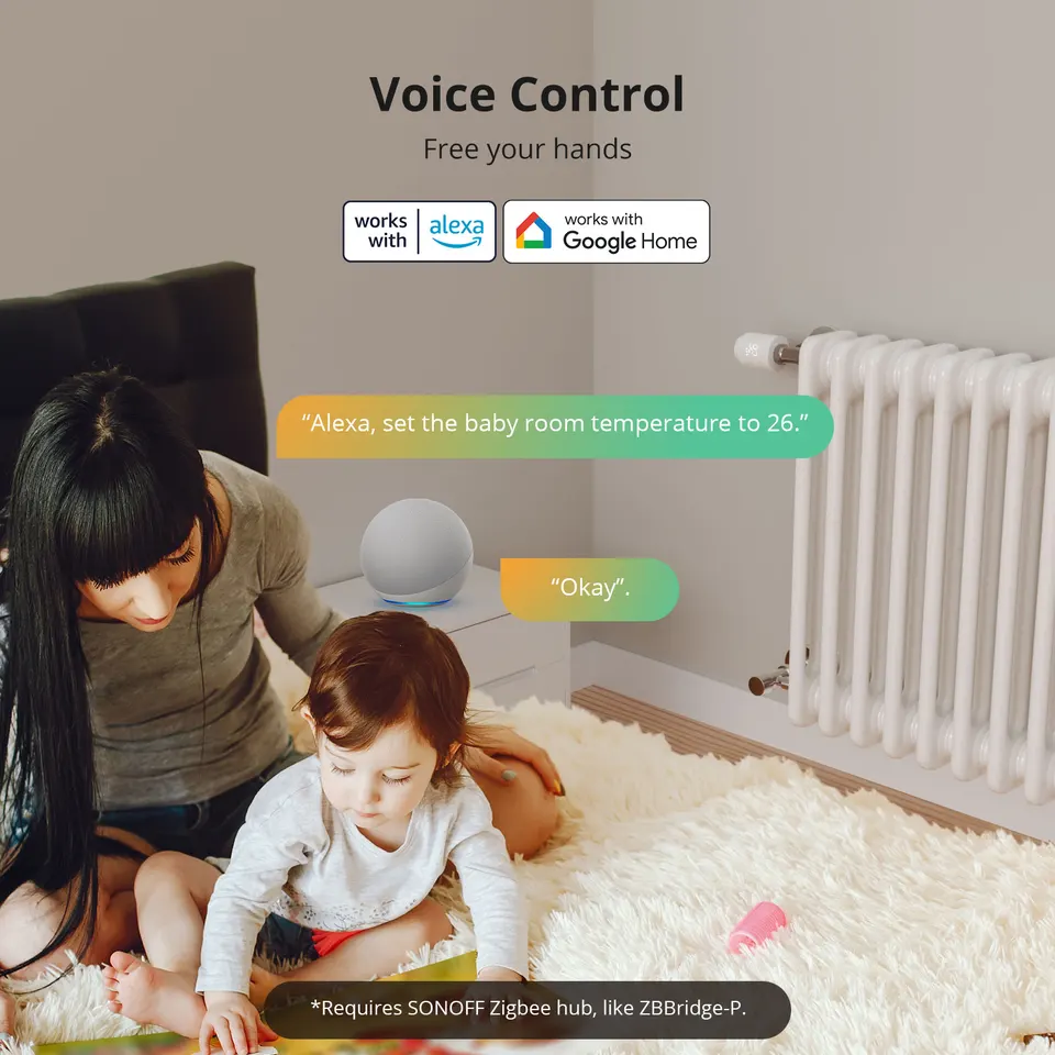 SONOFF TRVZB thermostatic radiator control valve | Smart Zigbee TRV | Alexa ZHA 2mqtt compatible - Thumbnail 4