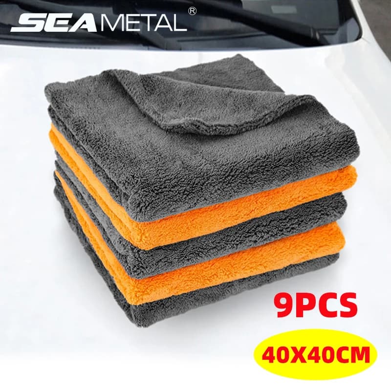 Microfiber Glass Cloths 40x40cm | Streak-Free Shine | Car & Home Cleaning - Thumbnail 2