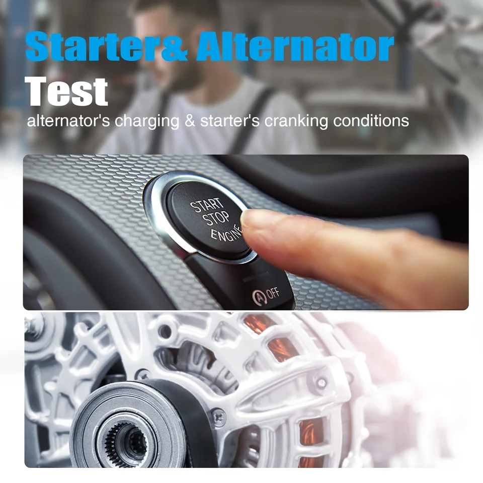 12V Car Battery Tester | CCA & Capacity Analyzer | For Garage Workshop Use - Thumbnail 5