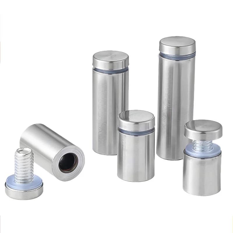Ladder Standoff Glass Fasteners | 12mm Stainless Steel | Billboard Fixing Screws - Thumbnail 3