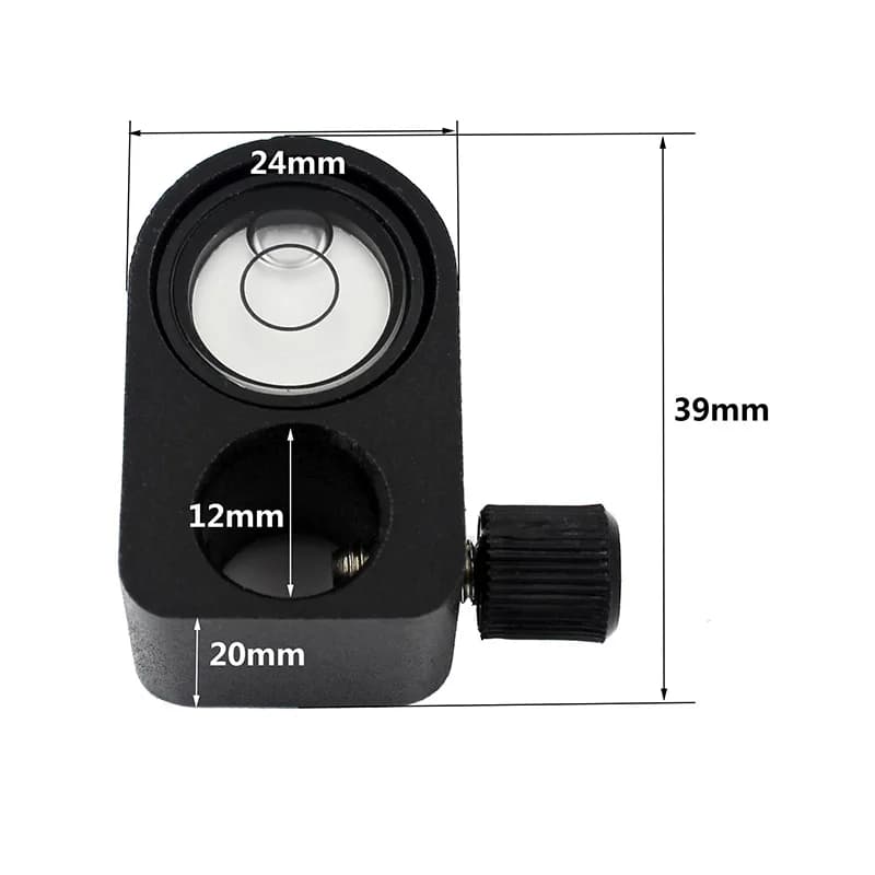 Mini Spirit Level Bubble Set | 1.2cm Pole Mount | For Total Stations - Thumbnail 5