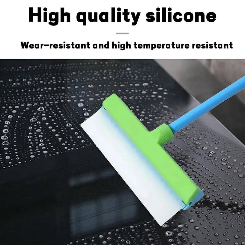 Cleaning Window Kit | 12-Inch Recyclable Silicone Squeegee | Car & Glass Cleaning - Thumbnail 3