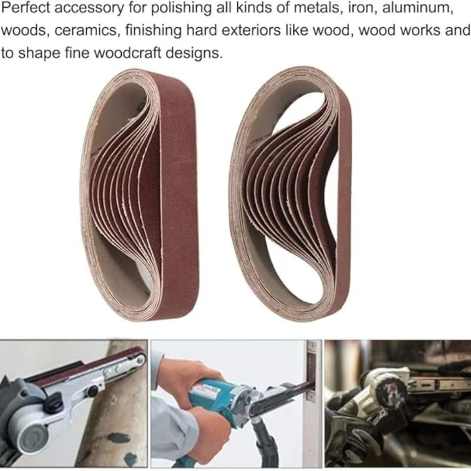 Belts 330x30mm | 40-1000 Grit Assortment | Wood & Metal Polishing - Thumbnail 2