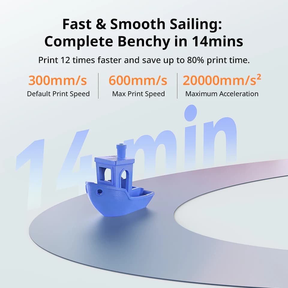 ANYCUBIC Kobra 4 3D Printer | 600mm/s Fast Printing | Multi-Colour, APP Control - Thumbnail 4