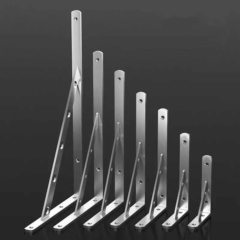 Stainless Steel L Brackets | Heavy Duty Wall Shelf Support | Bench & Table Mounts - Thumbnail 4
