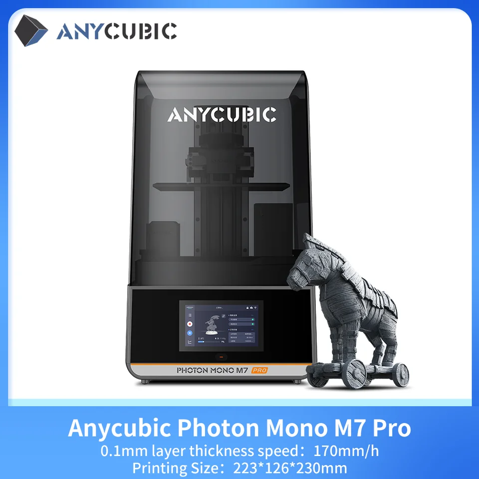 ANYCUBIC Photon Mono M7 Pro 3D Printer | 14K LCD, Auto Resin Refill | High-Speed Printing - Thumbnail 3