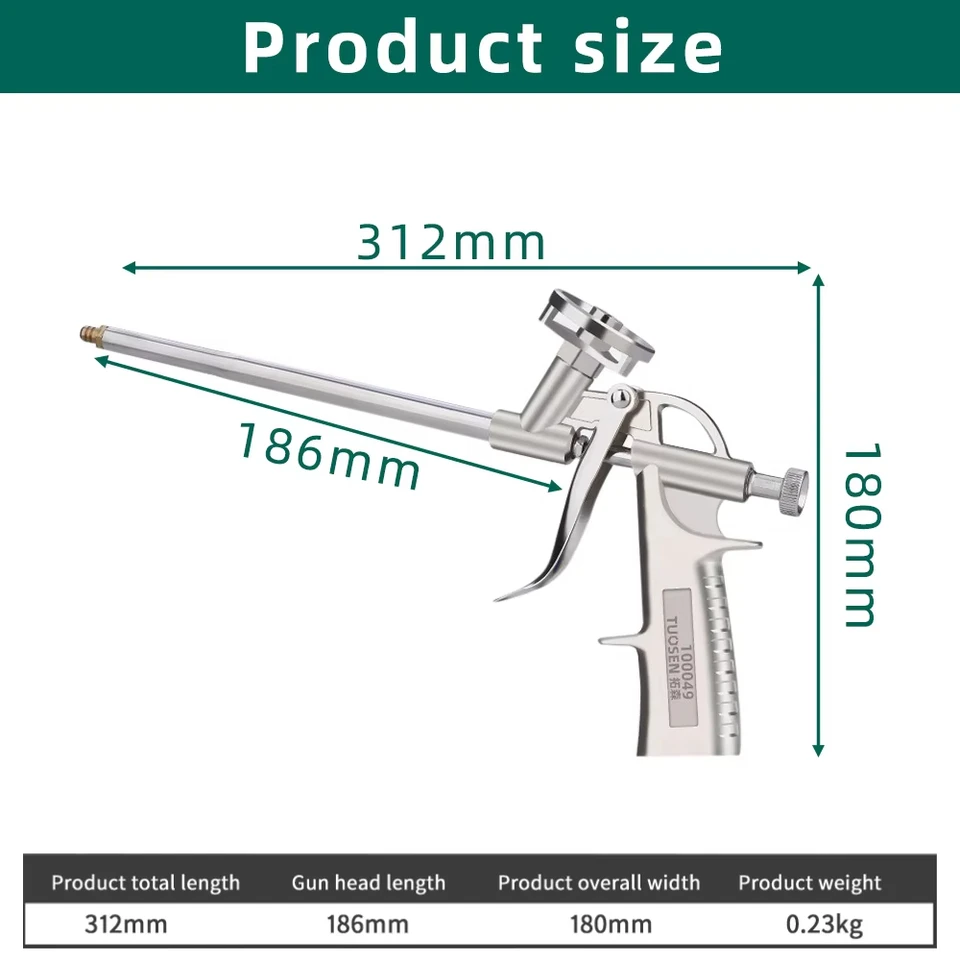 Cartridge Gun for Sealant | All-Metal PU Foam Applicator | Trade & DIY - Thumbnail 7