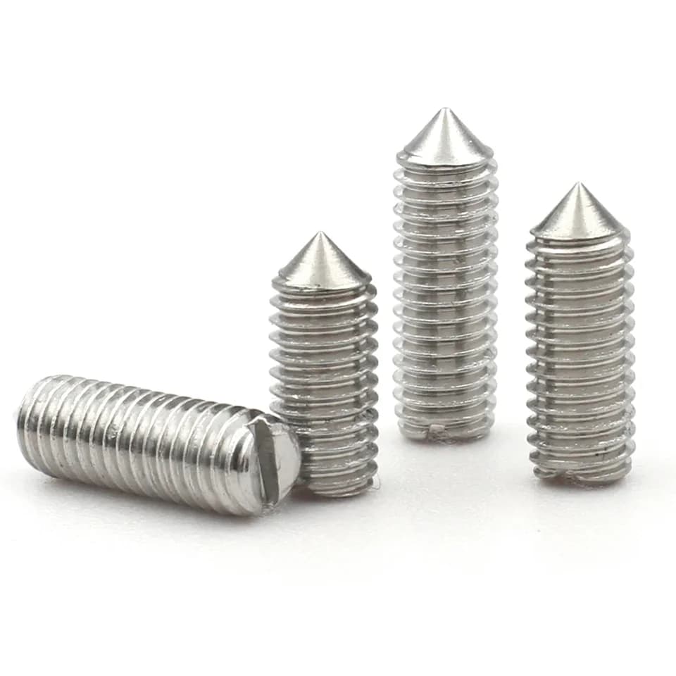 Grub Screws | Cone Point Set Screws | M2-M6 304 Stainless Steel - Thumbnail 5