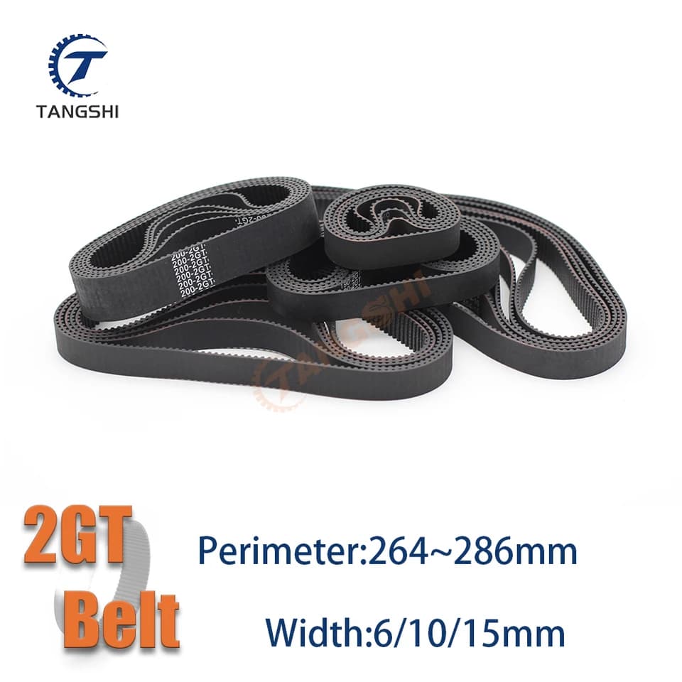 GT2 Timing Belt, Closed Loop | 264-286mm Perimeter | 6/10/15mm Width - Thumbnail 3