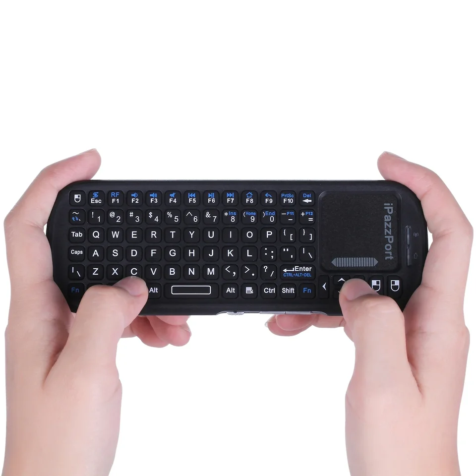 iPazzPort Wireless Keyboard | Touchpad Mouse Combo | For PC, TV Box, PS4 - Thumbnail 2