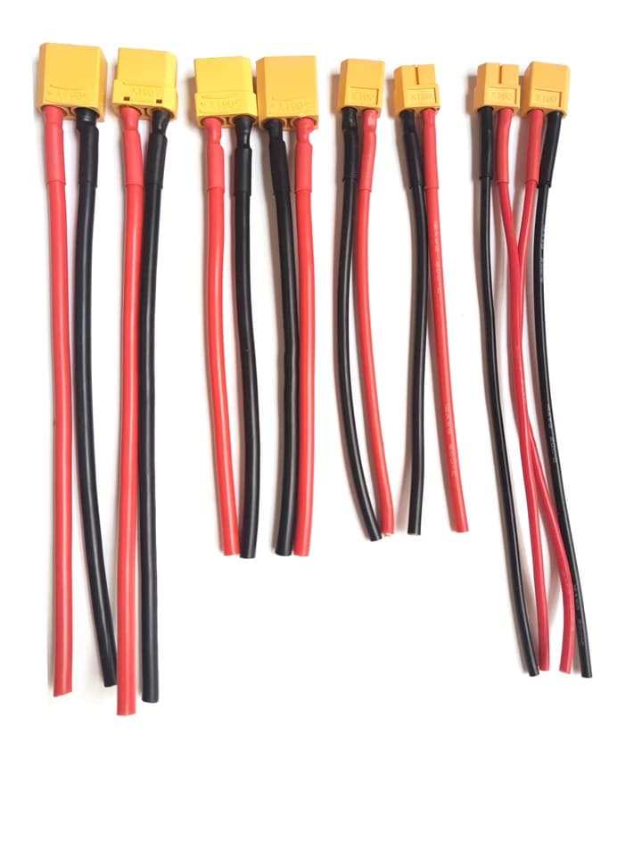 Flexible Pan Connector with Boss | 12AWG XT90/XT60 Conversion | Battery Extension Lead - Thumbnail 6
