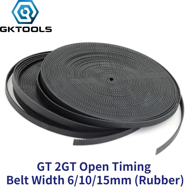 2GT Timing Belt 6/9/10/15mm | Open Synchronous Rubber GT2 | 3D Printer & Industrial - Thumbnail 2