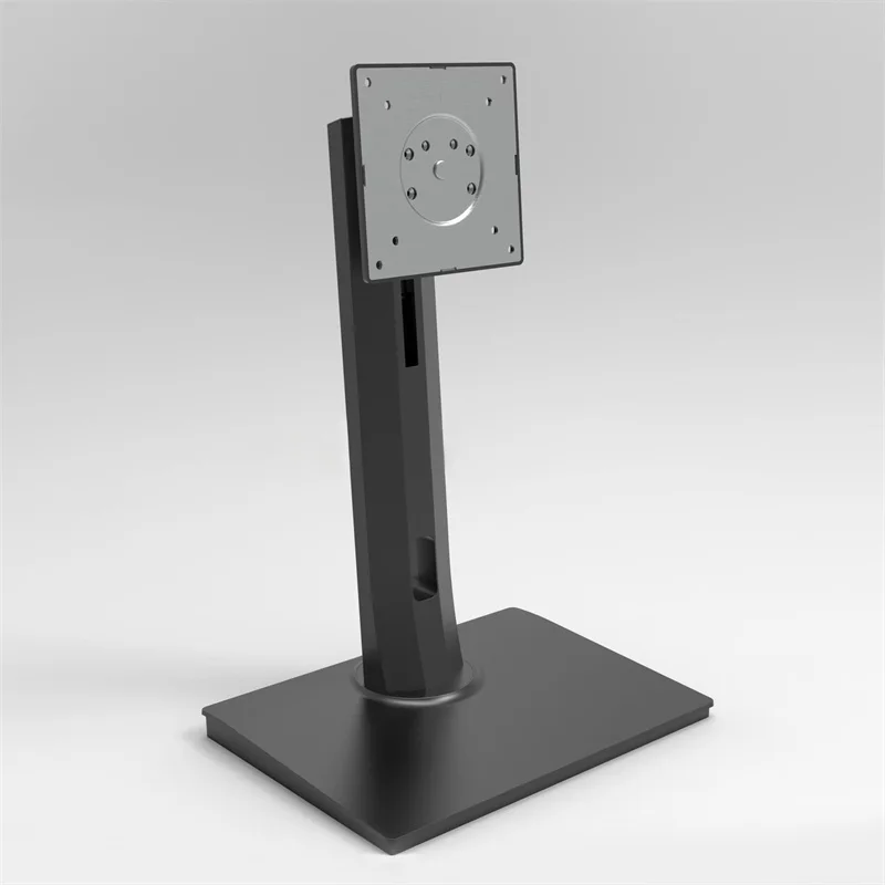 Monitor stand on a plain light background.