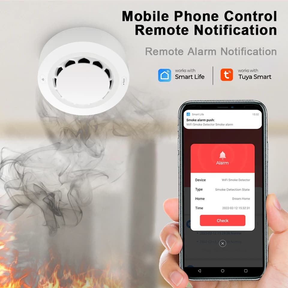 Smart Miniature Circuit Breaker | Photoelectric Smoke Detector | Fire Alarm System - Thumbnail 3