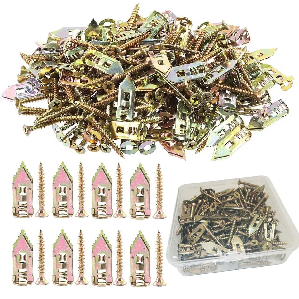 Fixings Kit | Self-Drilling Zinc Steel Anchors | Hollow Walls - Thumbnail 2