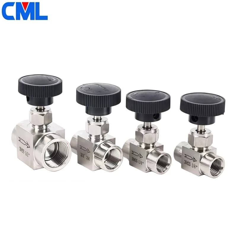 SS304 Stainless Steel Needle Valve | Tube OD 1/8"-1/2" | BSP Female Thread for Water, Gas, Oil - Thumbnail 7