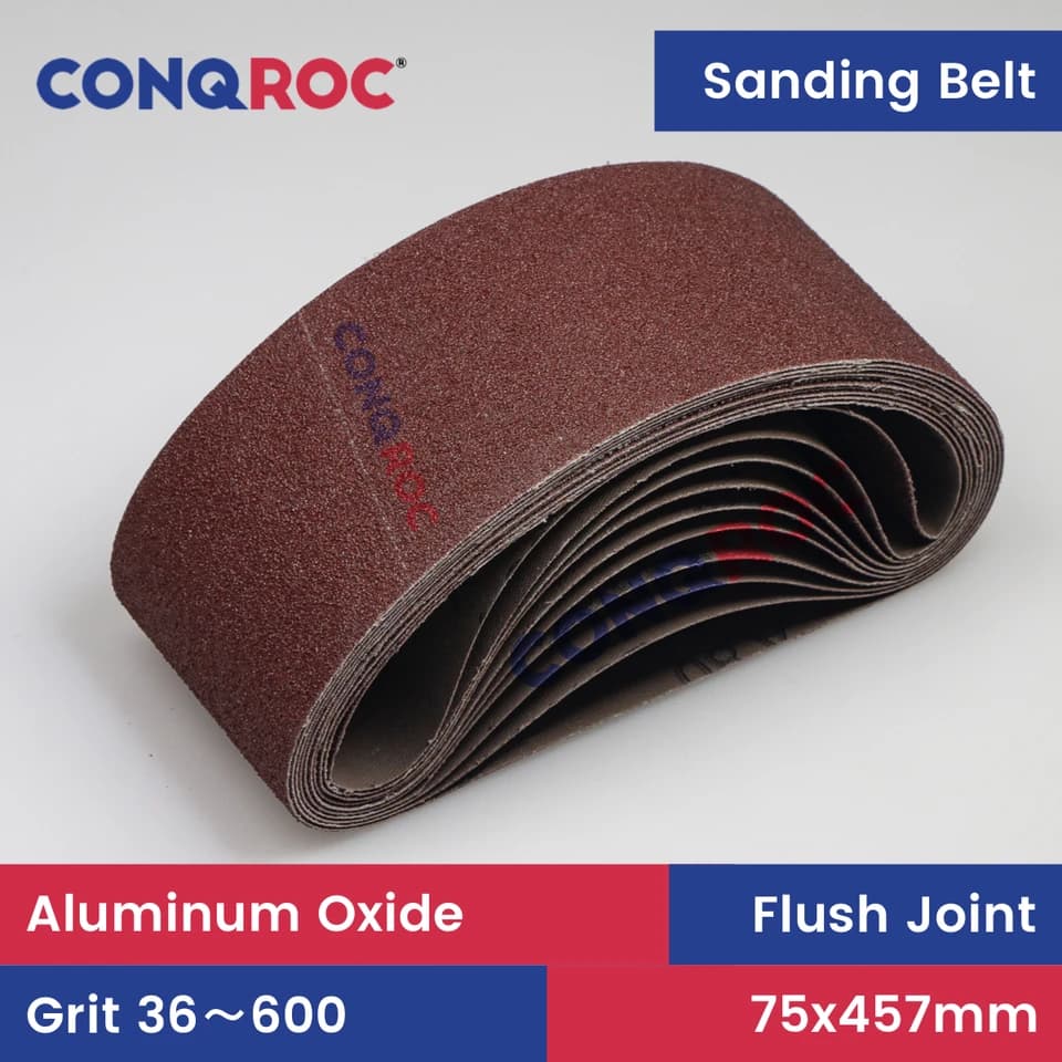 75x457mm Sanding Belts | Aluminium Oxide Abrasive | P36-P600 Grit Assortment - Thumbnail 2