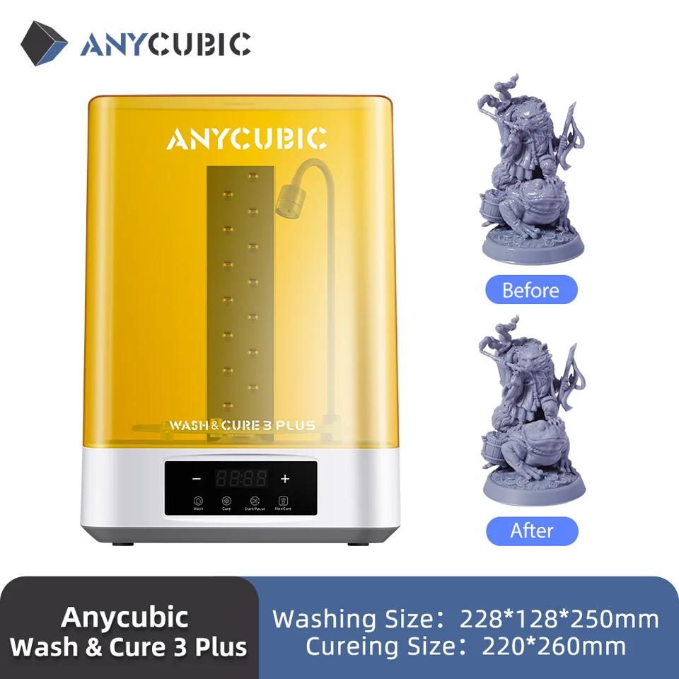 Anycubic Wash & Cure 3 Plus AE 3D Printer Accessory | Washing & Curing 2-in-1 | For Photon Mono M5s - Thumbnail 2