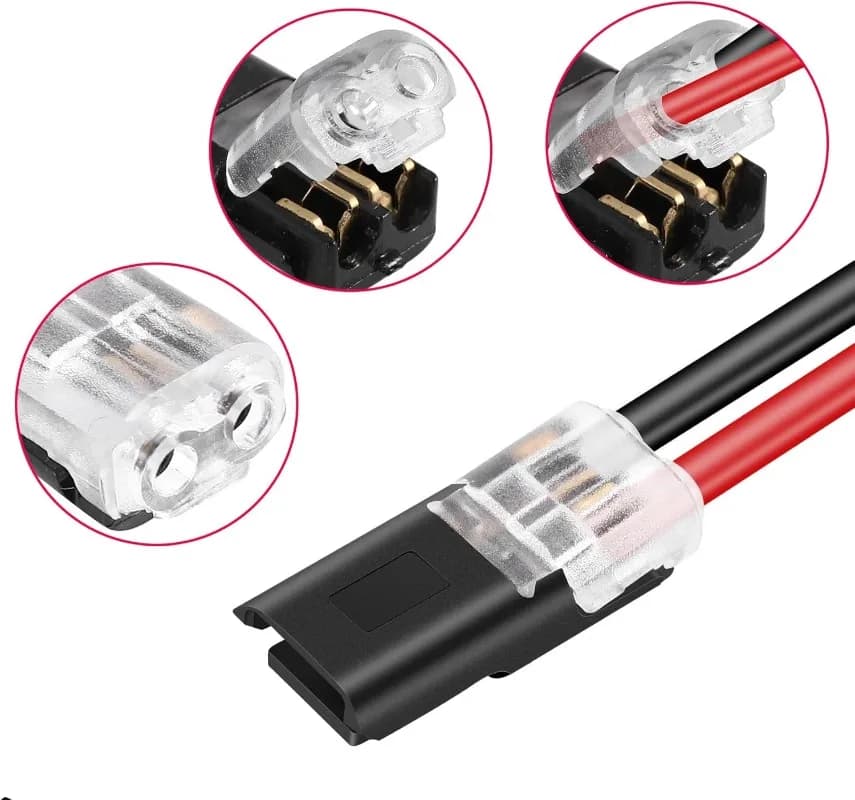 Flexible Pan Connector: collage of various product views, not a single clean shot.
