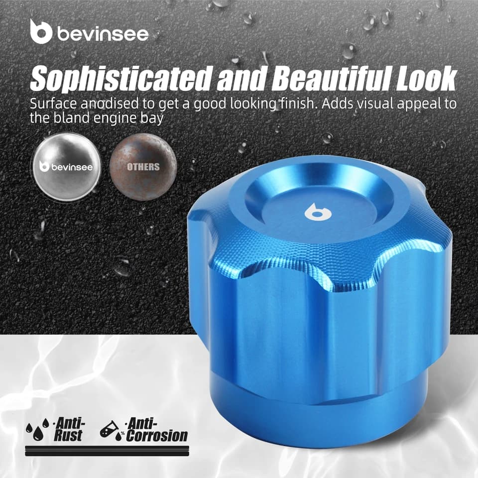 AC Recharge Kit | AC Valve Service Caps | For BMW E90 E46 & MINI R56 - Thumbnail 3