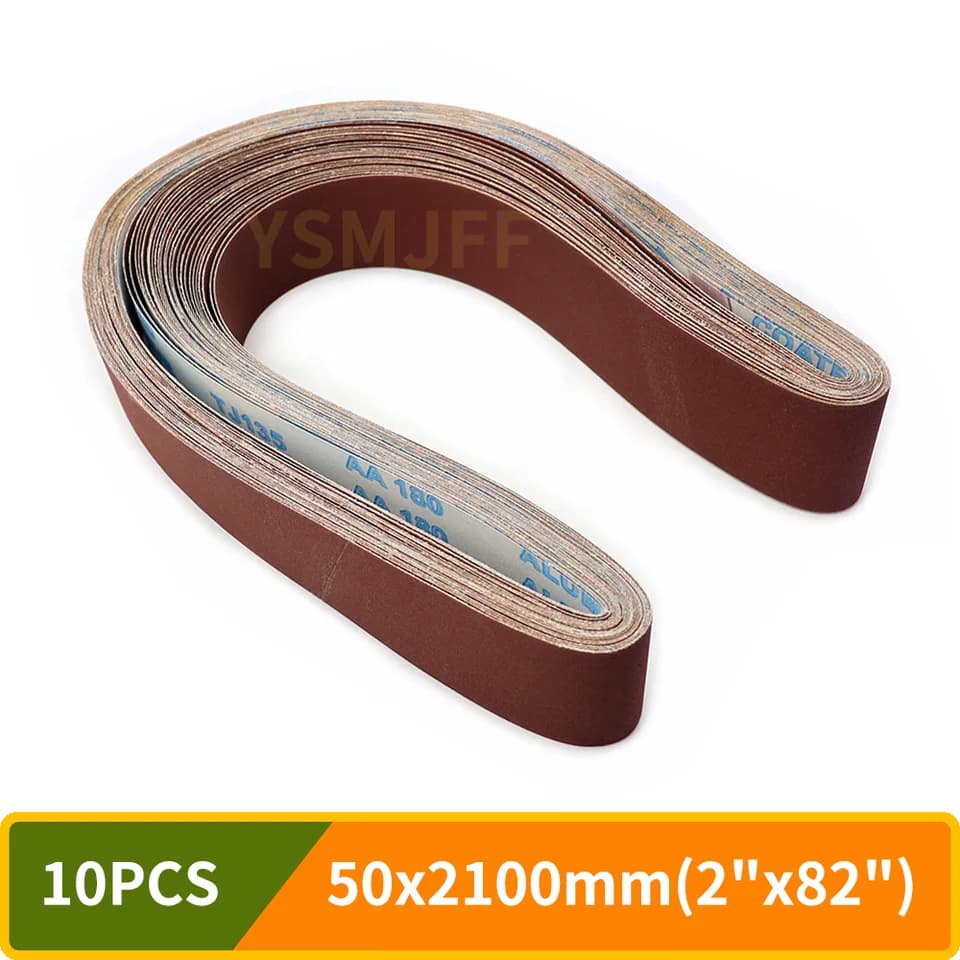 50x2100mm Sanding Belts | Aluminum Oxide Abrasive | For Wood & Metal - Thumbnail 2