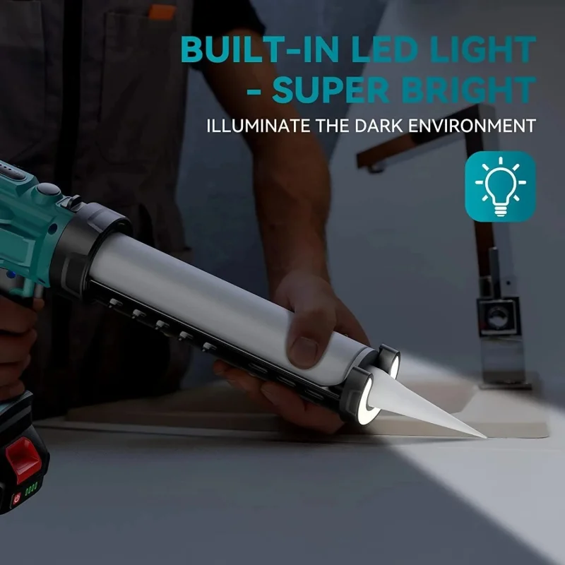 Cordless Sealant Gun | LED Light | For Makita 21V Batteries - Thumbnail 4