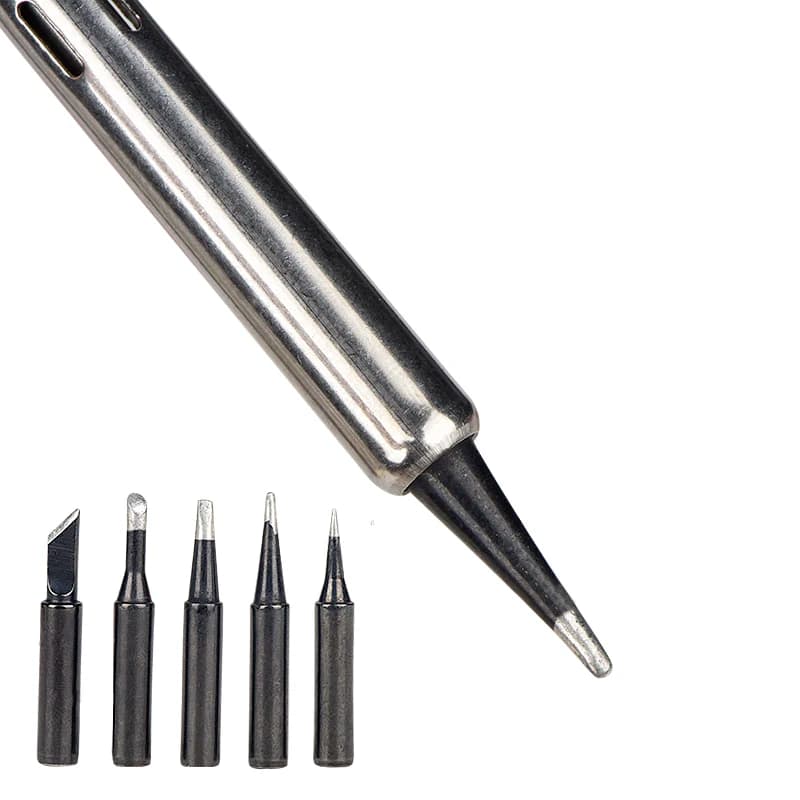 Soldering Iron Tips | KE50 3C D2.4 B1.0 I0.8 Set | Silver Black Copper for 908S, 908, 8898 Irons