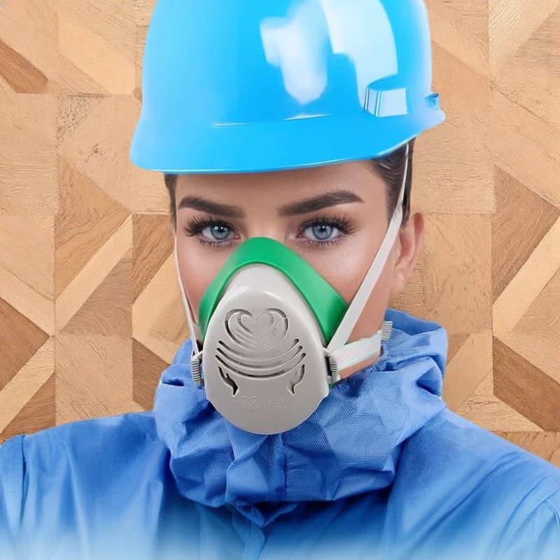 Half Face Respirator | Reusable Dust Mask for Painting, Sanding & DIY | P2 Filter Protection - Image 1